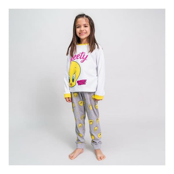 Pyjamat Lasten Looney Tunes Valkoinen - 3 vuotta