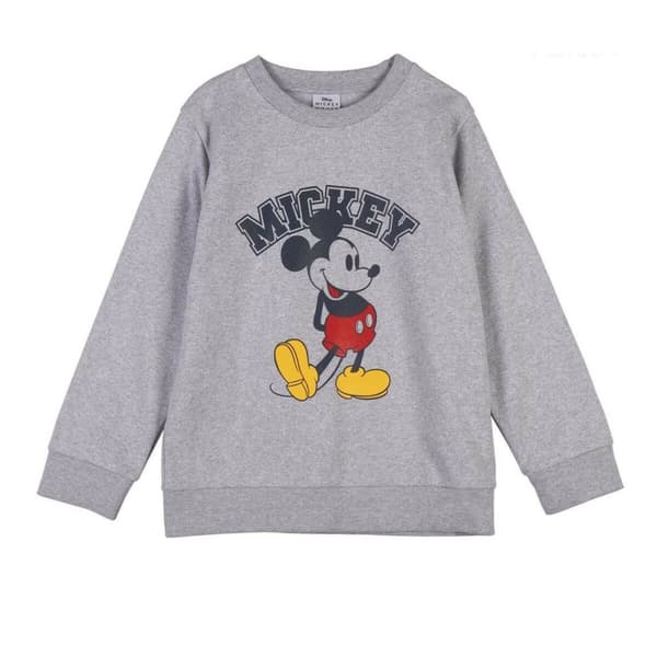 Lasten huputon collegepaita Mickey Mouse Harmaa - 10 vuotta