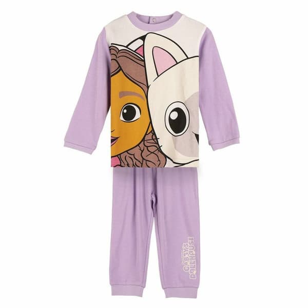 Pyjamat Lasten Gabby's Dollhouse Purppura - 24 kuukautta