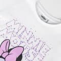 Miniatyrbild 4 av 7: Barn T-shirt med kortärm Minnie Mouse Vit - 5 år