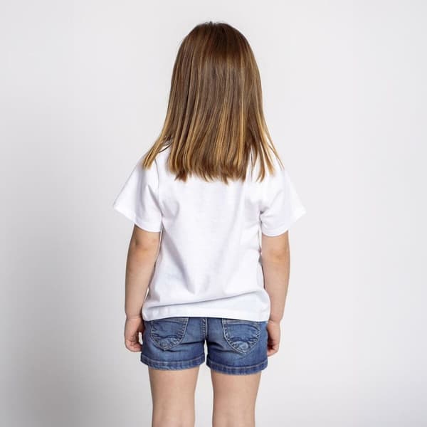 Barn T-shirt med kortärm Minnie Mouse Vit - 5 år