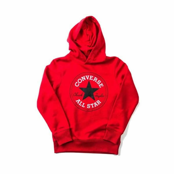 Lasten huputon collegepaita Converse 9CC858 U10 Punainen