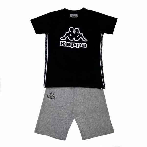 Lasten urheiluasu Kappa 8036K00067 Musta 2 Kappaletta - 16 vuotta