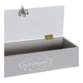 Pikkukuva 3 / 3: Decorative box DKD Home Decor Metal MDF Wood (24 x 8 x 6 cm) (2 pcs)