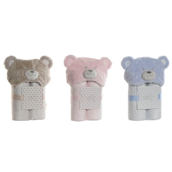 Blanket Home ESPRIT Blue Beige Pink 100 x 75 x 20 cm (3 Units)