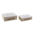 Pikkukuva 3 / 4: Set of decorative boxes DKD Home Decor MDF Wood (17 x 12 x 6 cm)