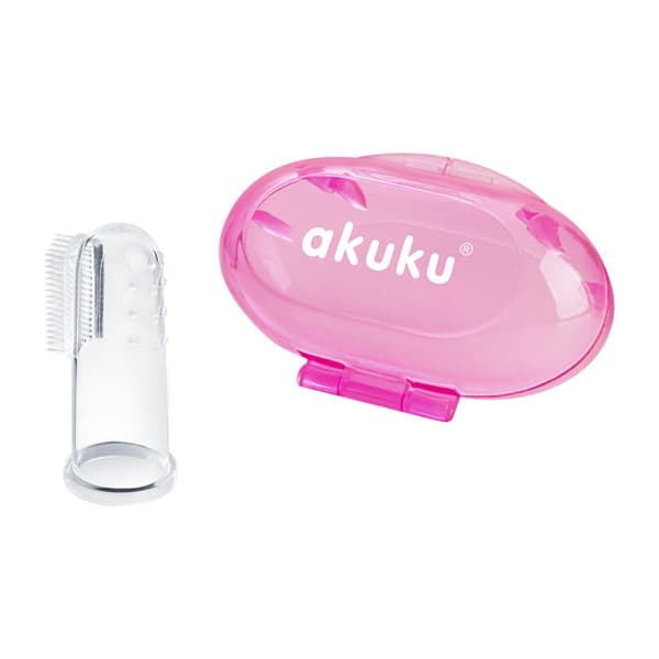 Pink silikonetandbørste