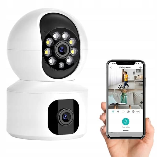 2x NANNY CAMERA HEMÖVERVAKNING MED SMART BABYVISNING