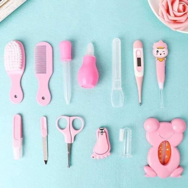 ZN*Marqueune Komplett Baby Care Kit - 13 tillbehör - (Rosa)