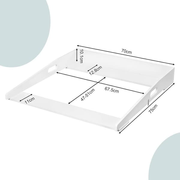 Rootz skötunderlägg - Baby Change - Blöjebyte - MDF - Säkert material - 70cm x 75cm x 10cm