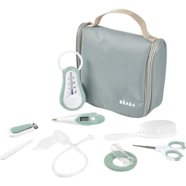 BEABA, Babynecessär, nomadisk, 9 tillbehör, salviagrön