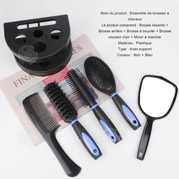 INN Comb 5st set hårborste kam set med spegel frisörverktyg Frisörkam set hårkammar med
