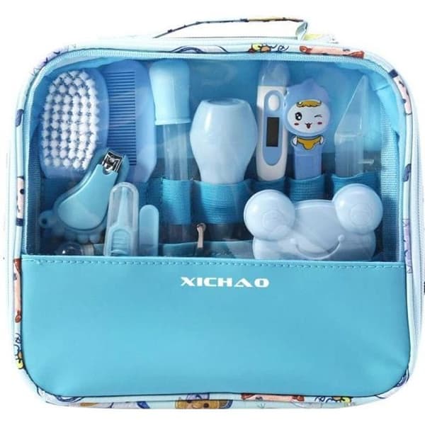 13PCS Toalettartiklar Essential Baby Health and Care Kit - Blå