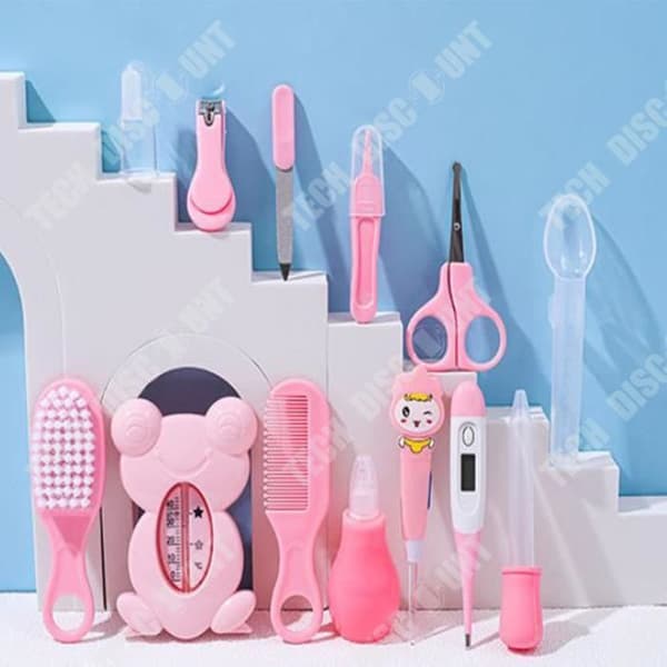 TD® Baby Care Supplies Nasal Aspirator Cartoon Bag Set Baby Nagelklippare Vårdverktyg