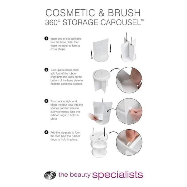 RIO BEAUTY Rio Cosmetic - 360° roterande karusellborste - CSST