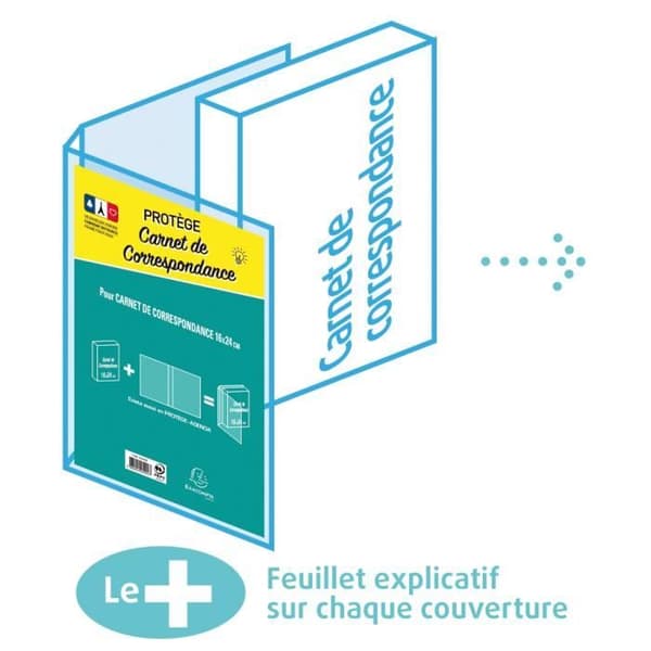 Korrespondensbokomslag - EXACOMPTA - 16,5 x 24,5 - Transparent
