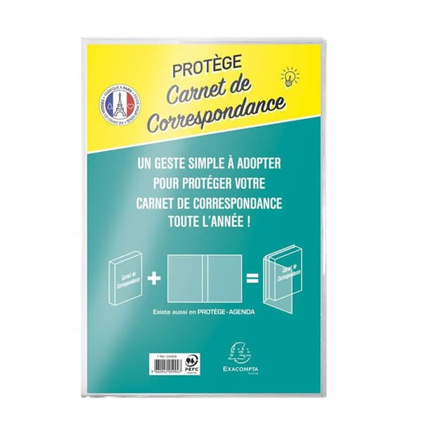 Korrespondensbokomslag - EXACOMPTA - 16,5 x 24,5 - Transparent