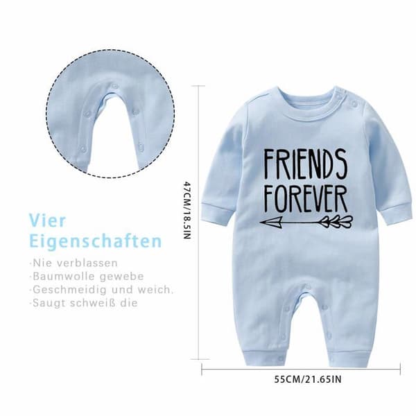 Culomind culbutomind baby romper care set - För pojkar och flickor - Rolig present till baby