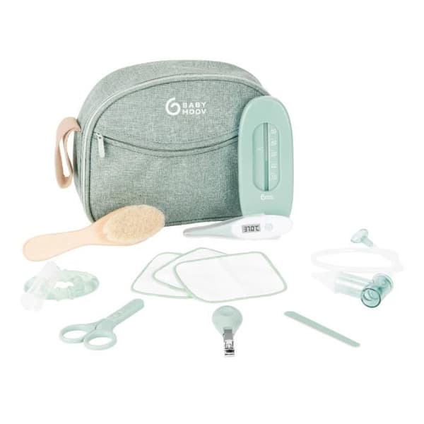 Babymoov Baby Care Kit - Förlossning - I återvunnet tyg certifierat GRS -10 tillbehör, matcha