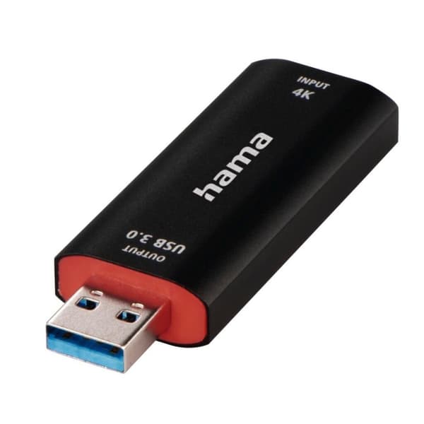 Hama Video Recording Stick USB-kontakt - HDMI™-anslutning 4K