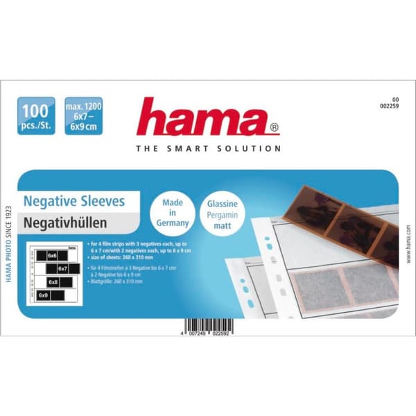 Hama Negative Ark Perg.60/70Mm 4X 100St
