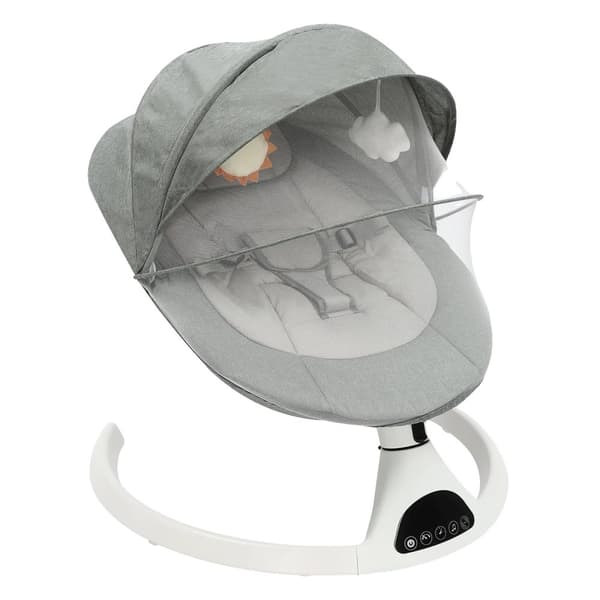 Babyswing, fjärrkontroll med 12 vaggvisor, 5 svängamplituder,grön