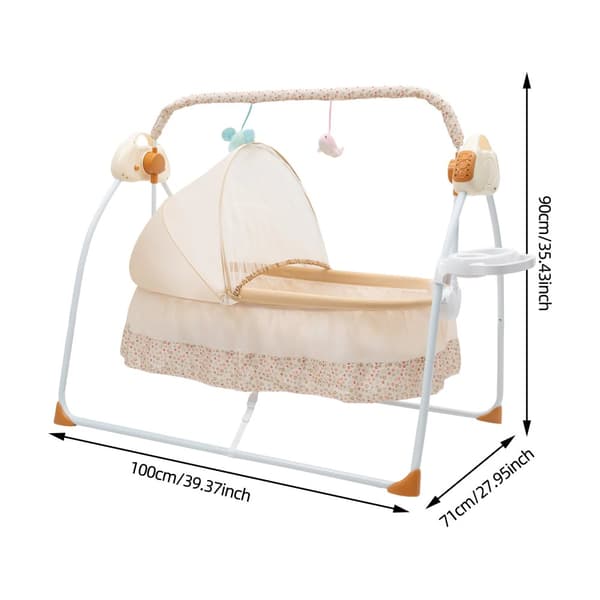 Elbabysäng, Fjärrkontroll, Justerbar Gunga,Orange