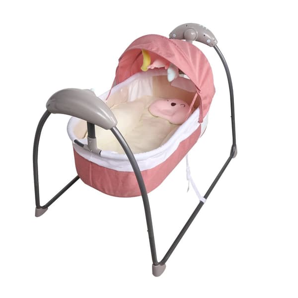 Babyswingstol, Bekväm Dämpning, Stabil Konstruktion,Rosa
