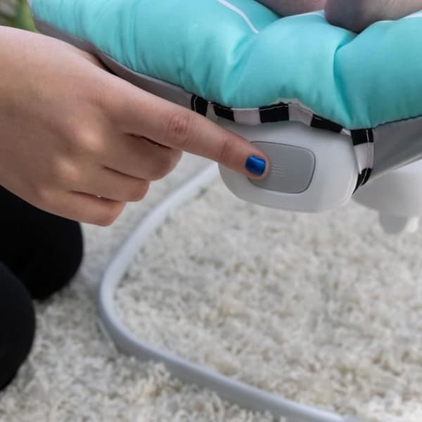 BABY EINSTEIN Balancelle Ocean Explorers, lätt och kompakt, svängbart säte med 180°, leksaker ingår, modell Curious Comfort