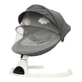 Miniatyrbillede 1 af 2: Baby Rocker, 5 Justerbare Svingniveauer, Fjernbetjening,Grå