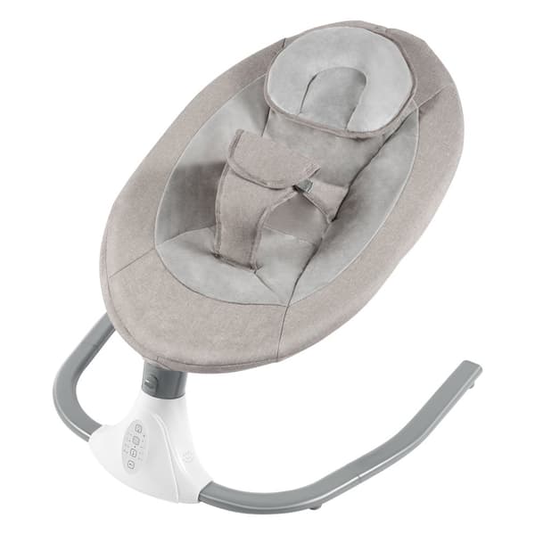 Elektrisk Babygunga, 4 Justerbara Hastigheter, Timerfunktion, Hållbar Metalldesign