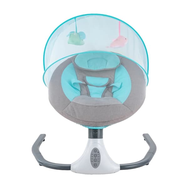 Elektrisk Babyswingstol, Fjärrkontroll, Inbyggd Musik,ljusgrön