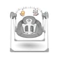 Miniatyrbild 2 av 4: LIONELO Ruben - Elektrisk babysolstol och gunga - 5 gunghastigheter - 12 melodier - Spelbåge - Grå/Vit