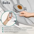 Miniatyrbild 4 av 6: 360° Electric Baby Swing - LIONELO Bella - Lättvikt - 12 melodier - 6 svinglägen - Fjärrkontroll - Leksaksbåge