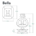 Miniatyrbild 6 av 6: 360° Electric Baby Swing - LIONELO Bella - Lättvikt - 12 melodier - 6 svinglägen - Fjärrkontroll - Leksaksbåge