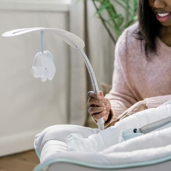 INGENUITY Bouncer 3in1 Keep Cosy - Weaver, beroligende vibrationer, 2 liggende positioner, op til 18 kilo
