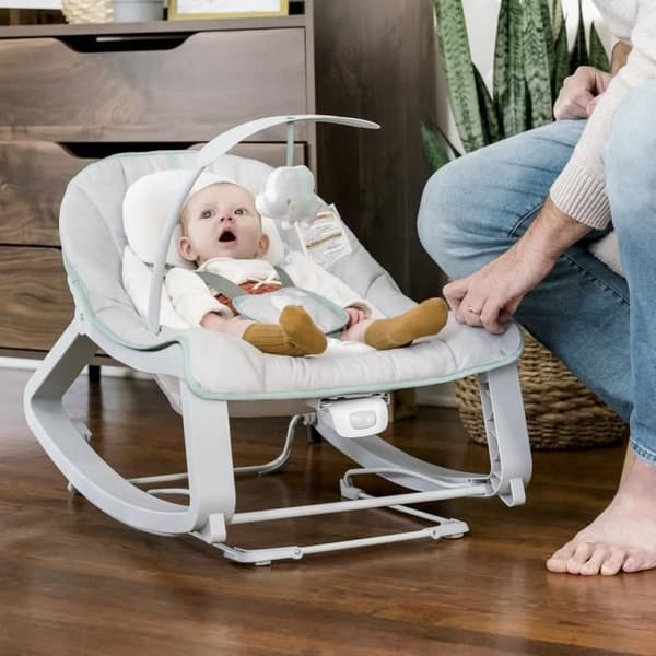 INGENUITY Bouncer 3in1 Keep Cosy - Weaver, beroligende vibrationer, 2 liggende positioner, op til 18 kilo