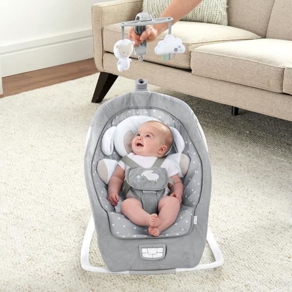 INGENUITY Automatisk gungande babysitter - Gosig lamm