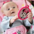 Miniatyrbillede 4 af 6: Disney Baby Bouncer Minnie Spotty Dotty med vibrationer og legebue