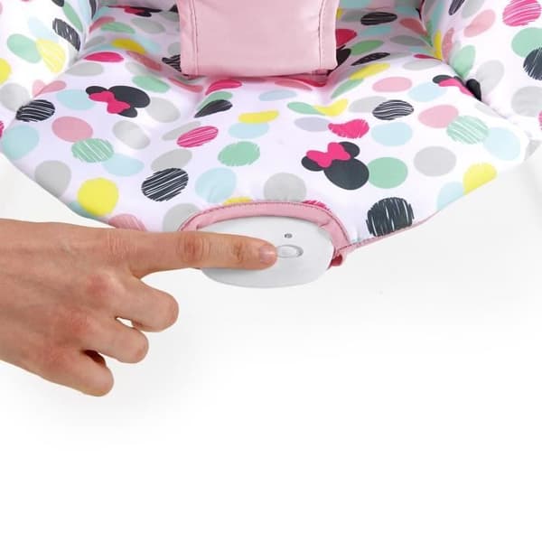 Disney Baby Bouncer Minnie Spotty Dotty med vibrationer og legebue