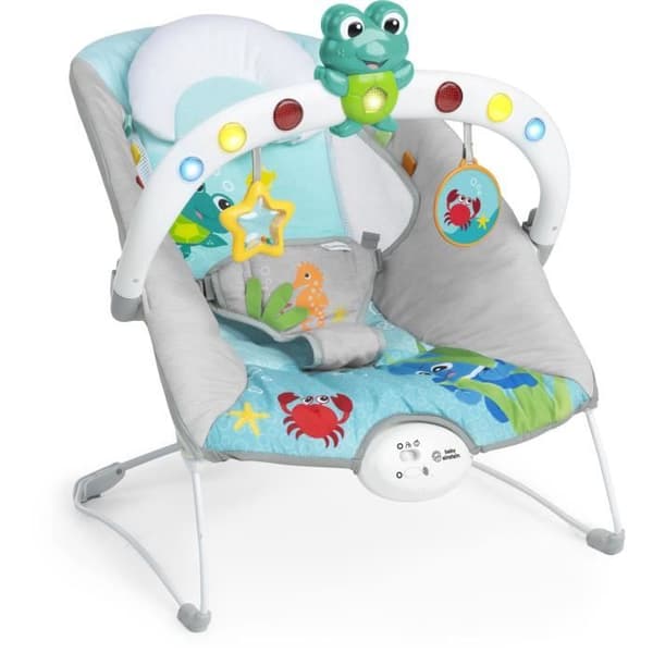 BABY EINSTEIN Neptune Bouncer - Meriseikkailijat, 15 melodiaa, valot, värinät