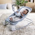 Miniatyrbillede 3 af 6: INGENUITY Happy Belly Rock-to-Bounce sæde - Musik - Vibrationer - Aftagelig aktivitetsbue - Zebra tøjdyr -