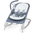 Miniatyrbillede 1 af 6: INGENUITY Happy Belly Rock-to-Bounce sæde - Musik - Vibrationer - Aftagelig aktivitetsbue - Zebra tøjdyr -