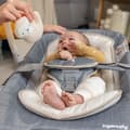 Miniatyrbillede 4 af 6: Gynge- og hoppestol - INGENUITY - Happy Belly - Musik - Vibrationer - Aftagelig aktivitetsbue - Lille dovendyrsplys