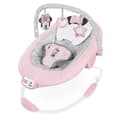 Miniatyrbillede 1 af 6: DISNEY BABY Babyskridstol - Minnie - Bue med aftageligt Disney-udviklingslegetøj, 8 melodier, beroligende vibrationer, justerbar nakkestøtte