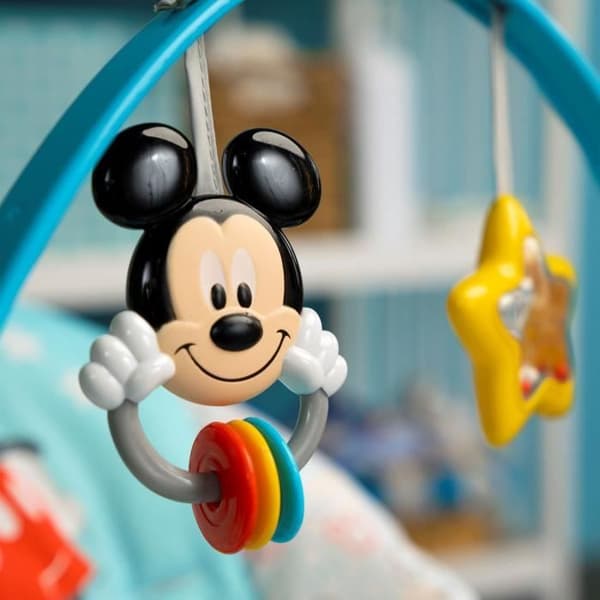 Transat klare stjerner Disney Baby Mickey - Evolution - 2 vippepositioner - 61 x 86 x 71 cm - Flerfarvet blå - fødsler