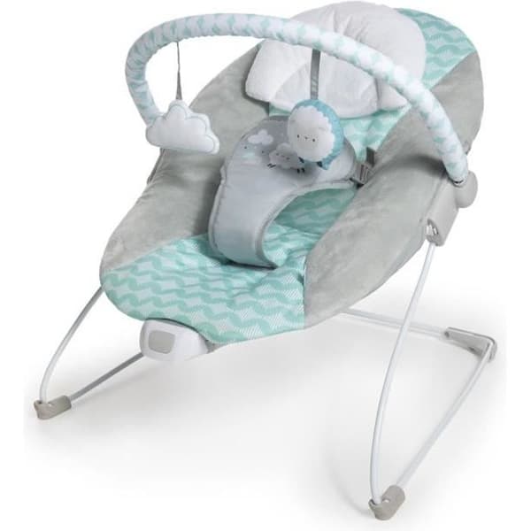 Ity Liggestol Bouncity Bounce, beroligende vibrationer, legebue med 2 legetøj, aftagelig og maskinvaskbar - Goji