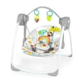 Miniatyrbillede 1 af 6: BRIGHT STARTS Playful Paradise bærbar babygynge. kompakt og automatisk med musik. fra fødslen