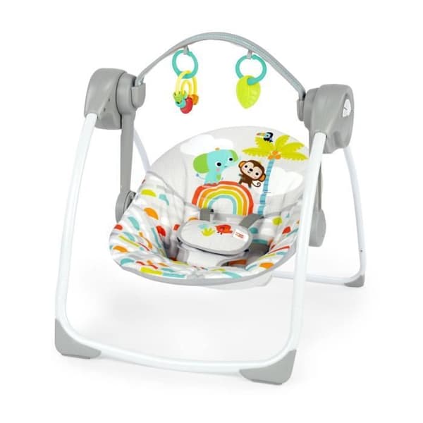 BRIGHT STARTS Playful Paradise bærbar babygynge. kompakt og automatisk med musik. fra fødslen