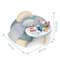 Miniatyrbillede 4 af 6: Little Smoby Cosy Seat Babysæde - Grøn - Med Aktivitetsbakke - Fra 6 Måneder